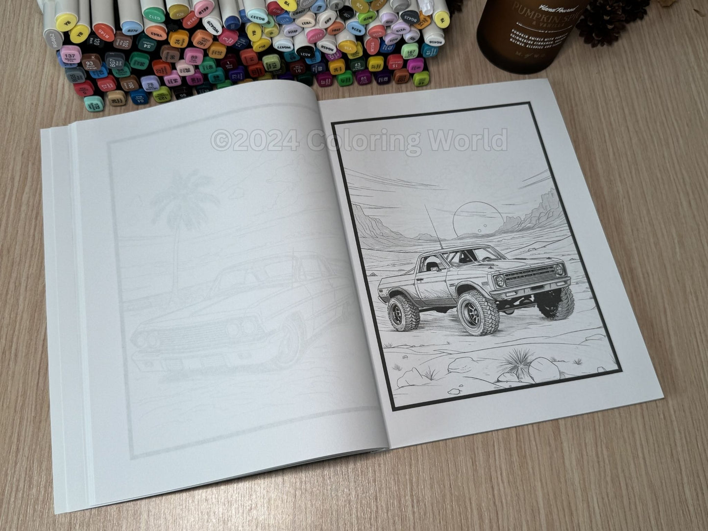American Muscle Cars Coloring Book