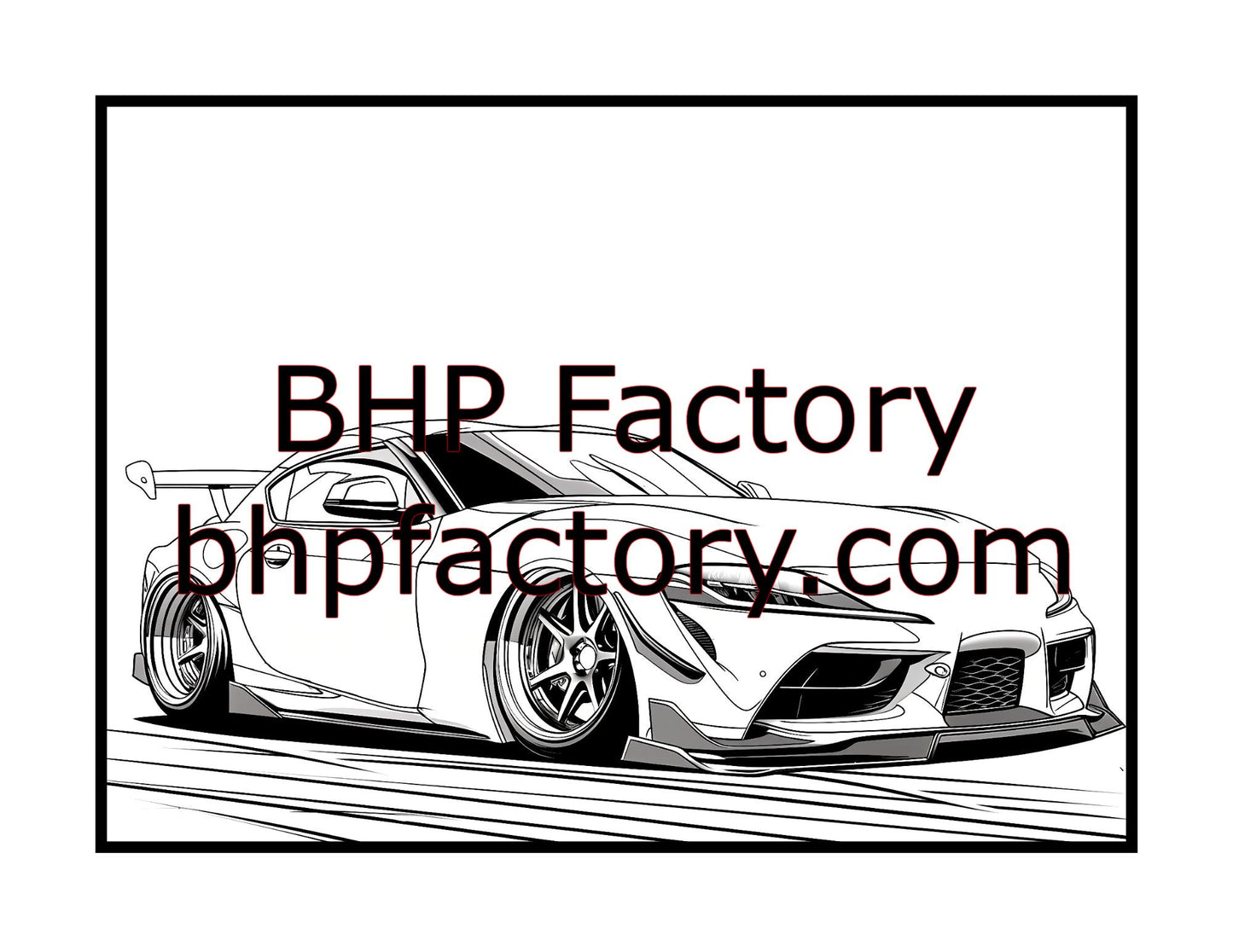 Modified Cars Coloring Book