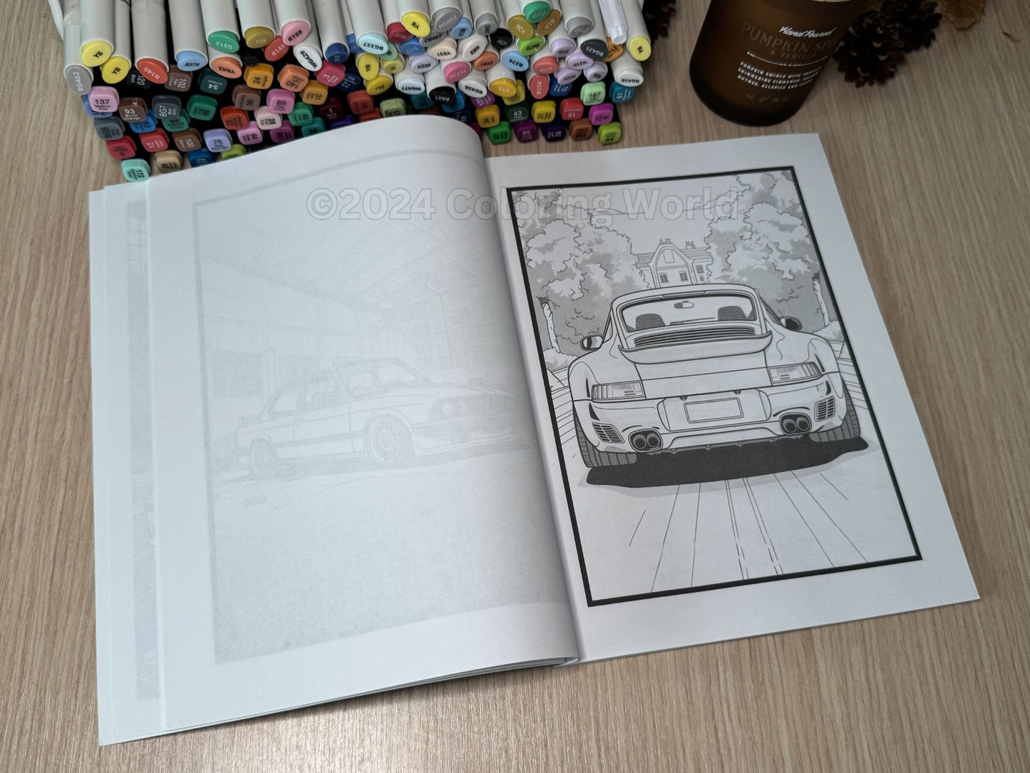 Retro German Cars Coloring Book