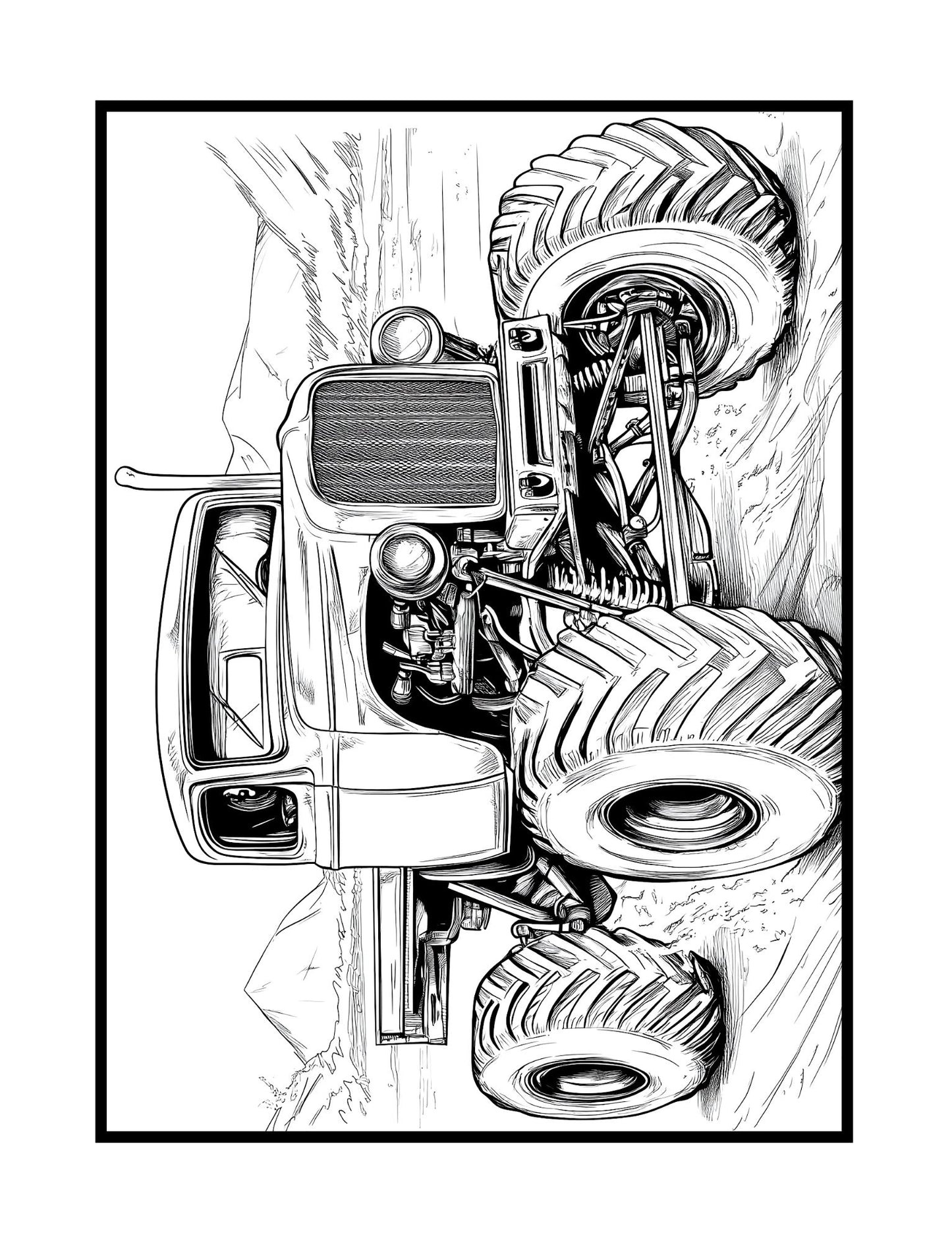 Monster Trucks Coloring Book (PDF - Digital Download [60 Pages])