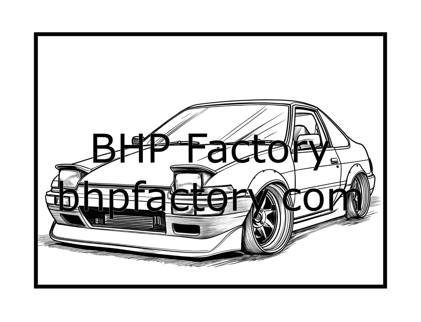 Modified Cars Coloring Book Volume 2 (PDF - Digital Download [50 Pages])