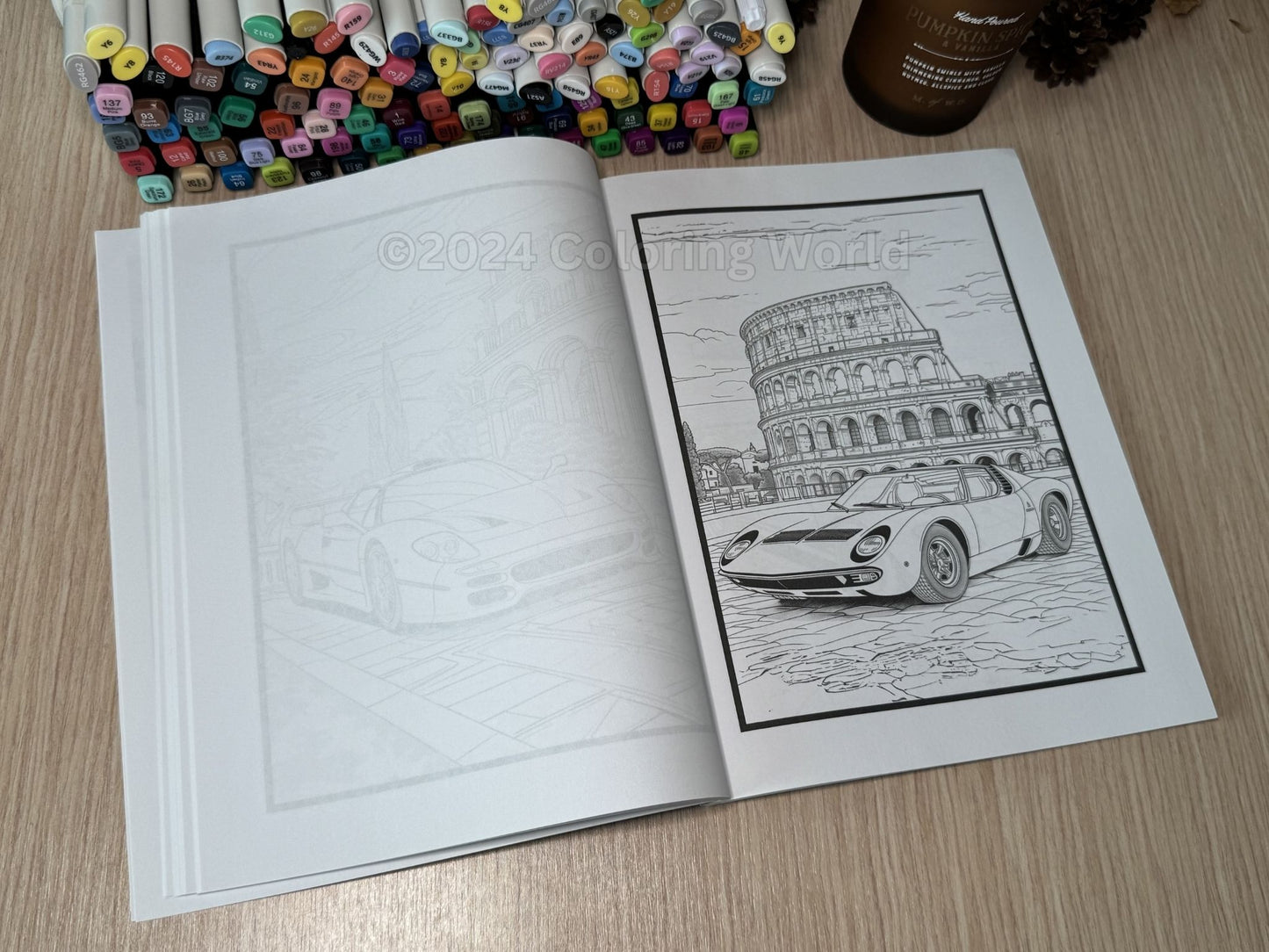 Exotic Sports Cars Coloring Book