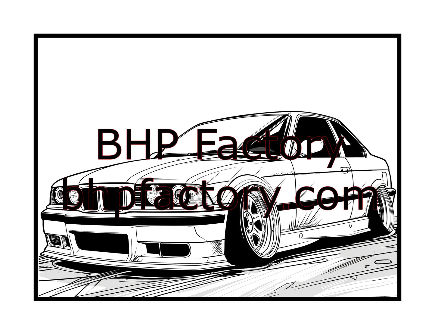 Modified Cars Coloring Book (PDF - Digital Download [50 Pages])