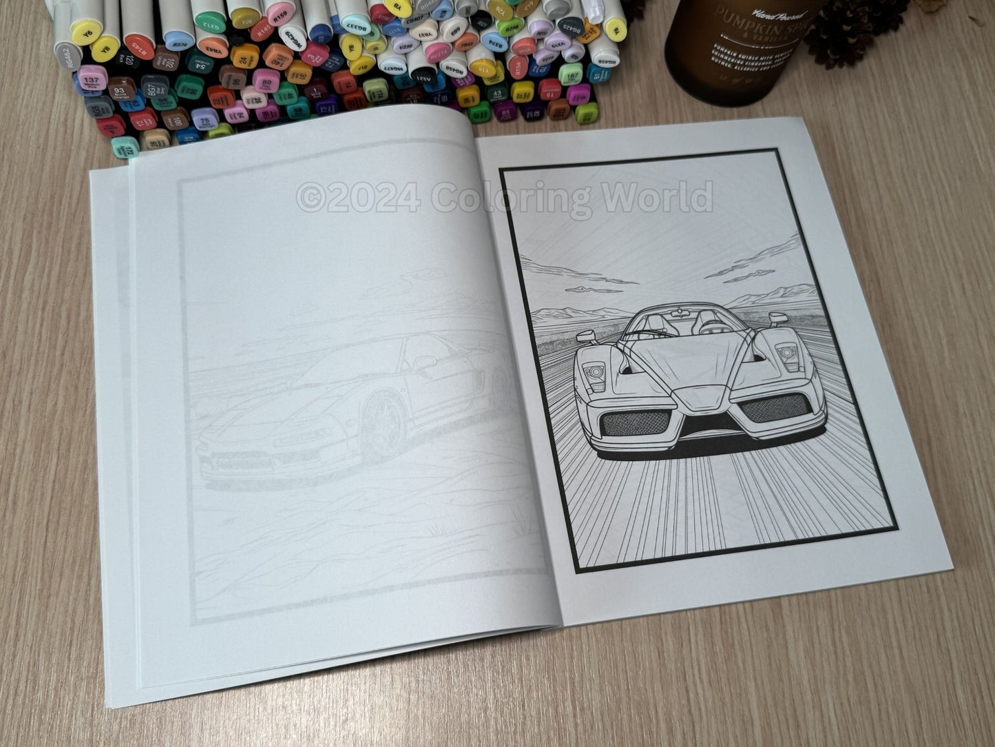 Exotic Sports Cars Coloring Book