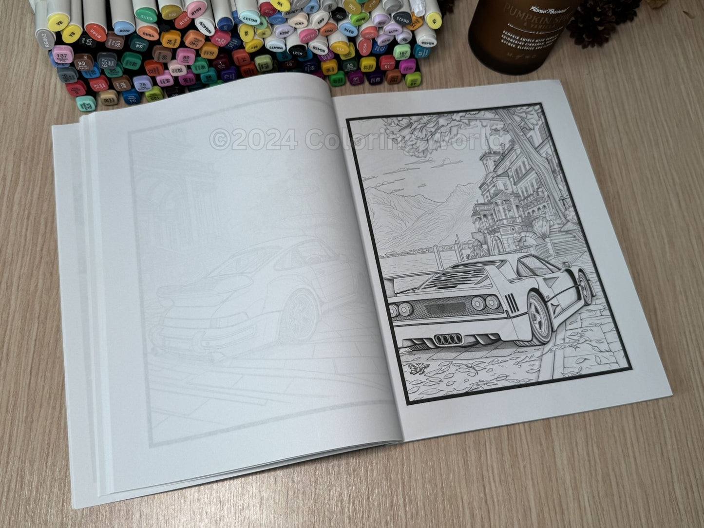 Exotic Sports Cars Coloring Book