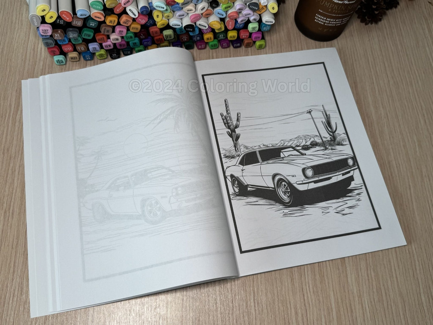 American Muscle Cars Coloring Book