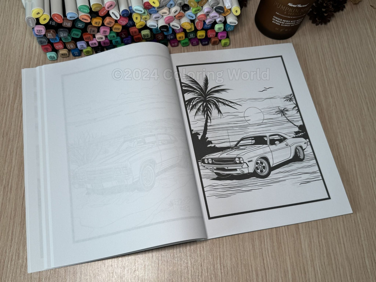 American Muscle Cars Coloring Book