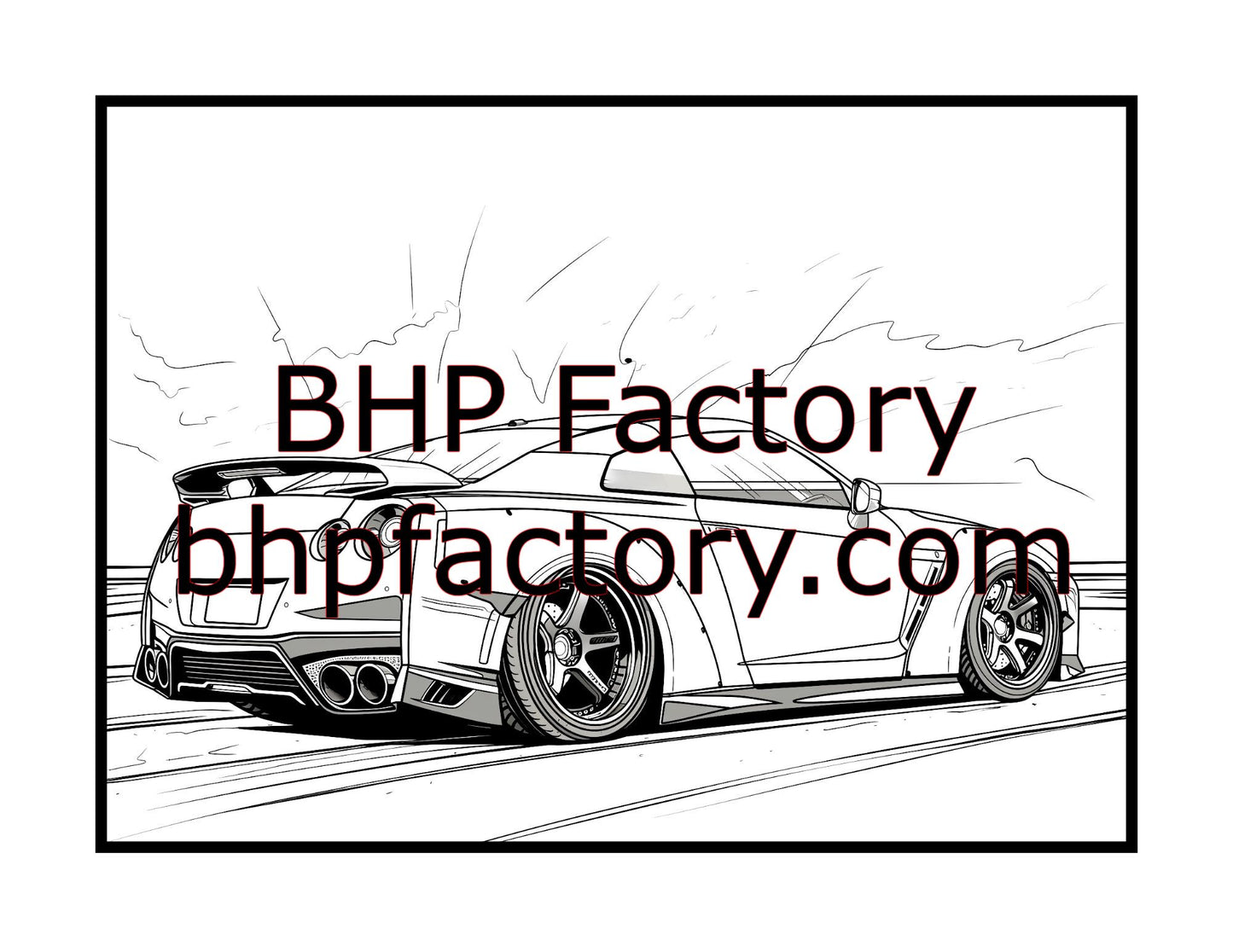Modified Cars Coloring Book (PDF - Digital Download [50 Pages])