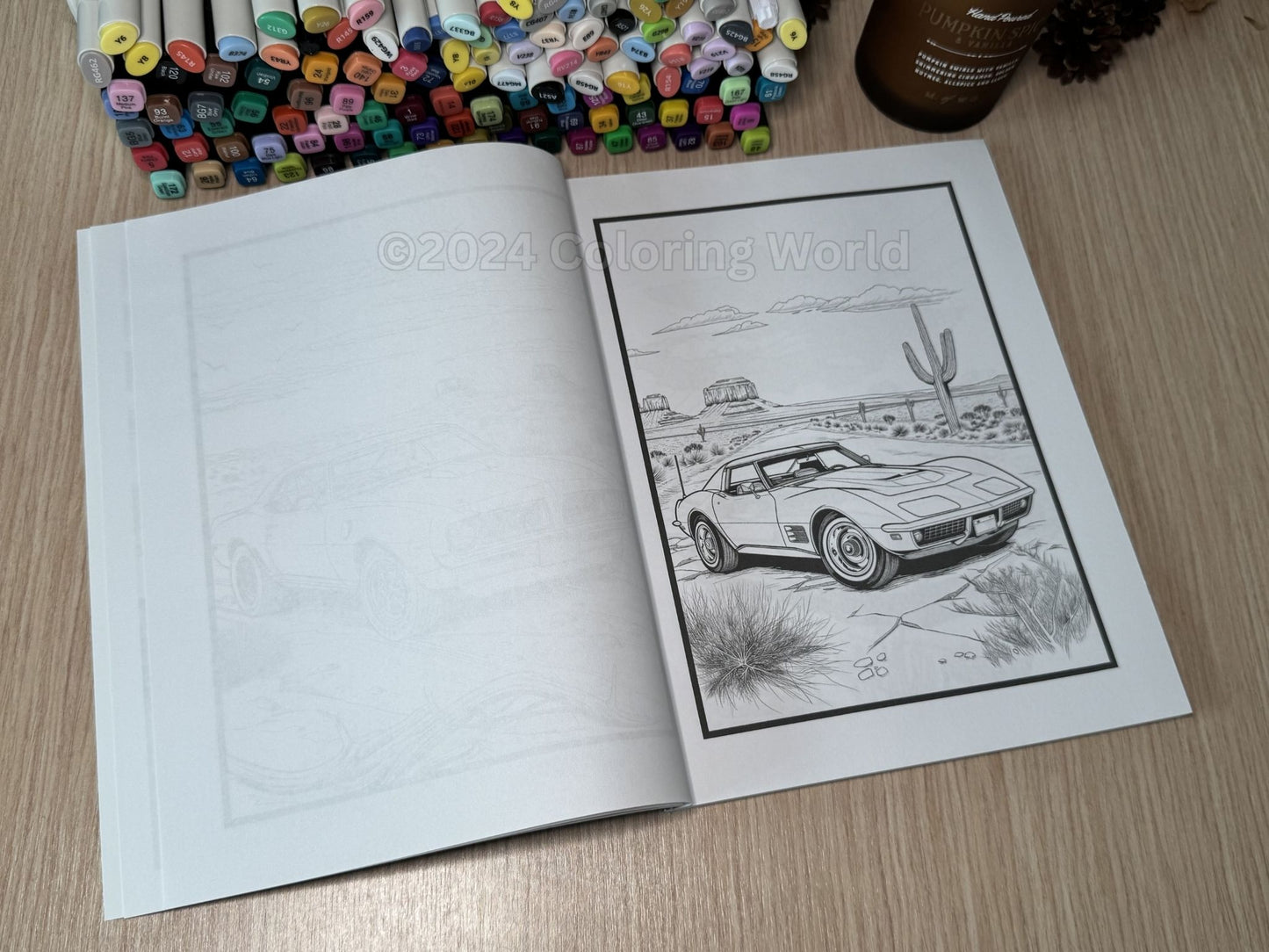 American Muscle Cars Coloring Book