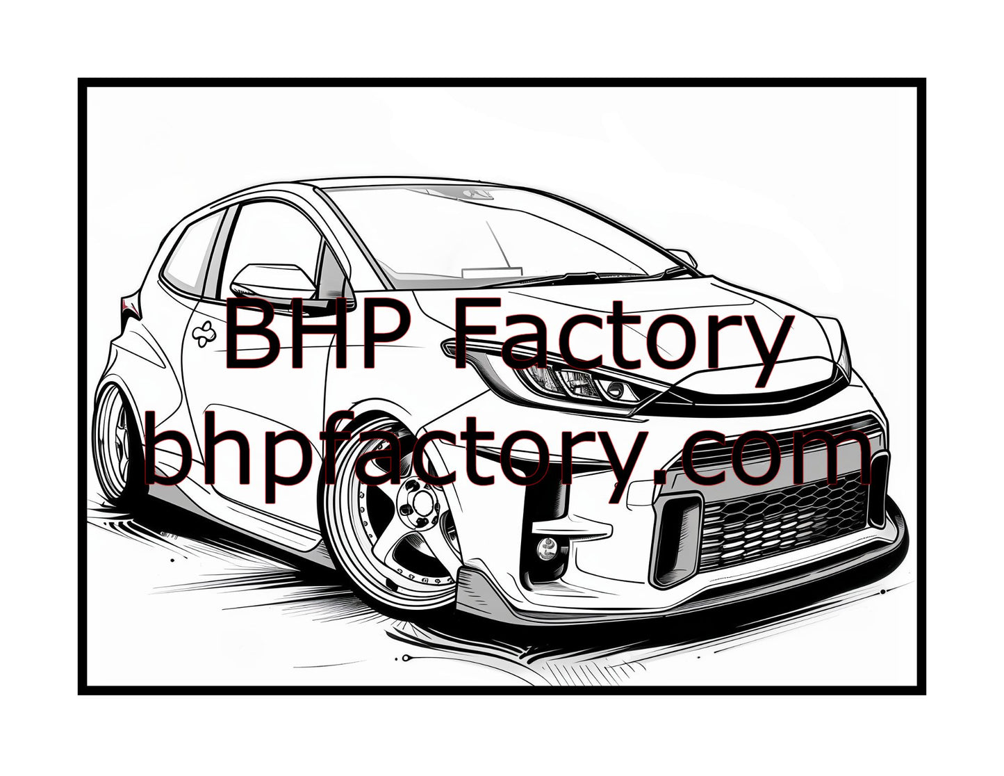 Modified Cars Coloring Book (PDF - Digital Download [50 Pages])
