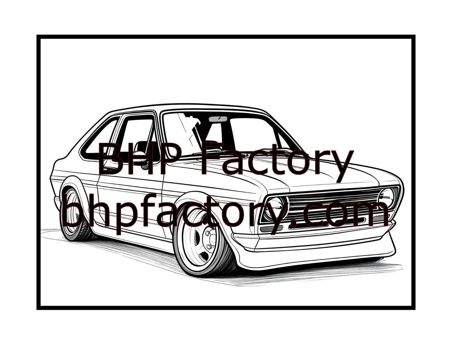 Modified Cars Coloring Book Volume 2 (PDF - Digital Download [50 Pages])