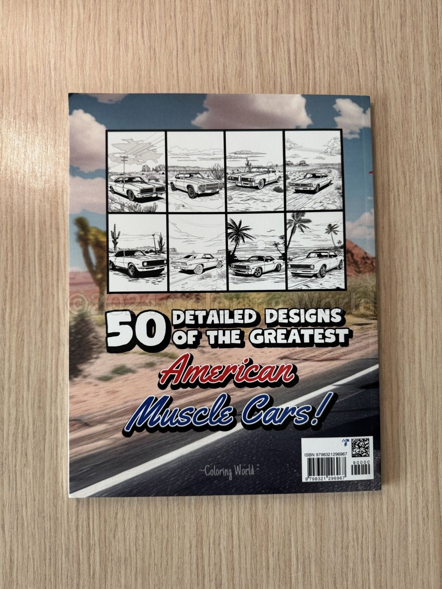 American Muscle Cars Coloring Book