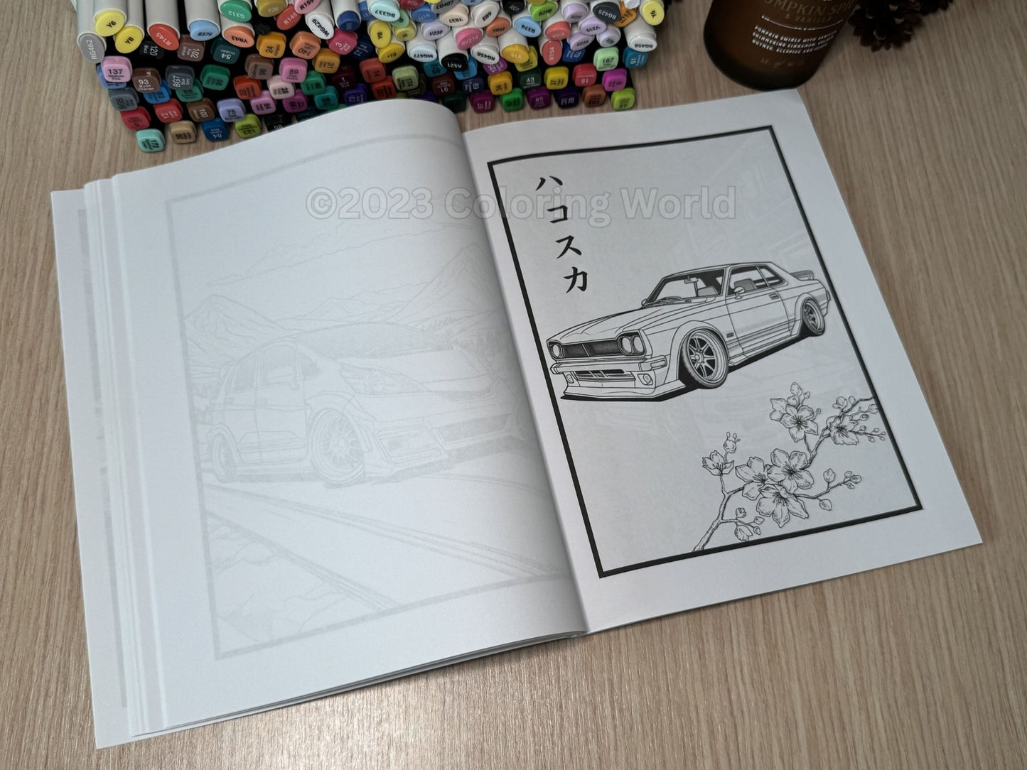JDM: Japanese Cars Coloring Book