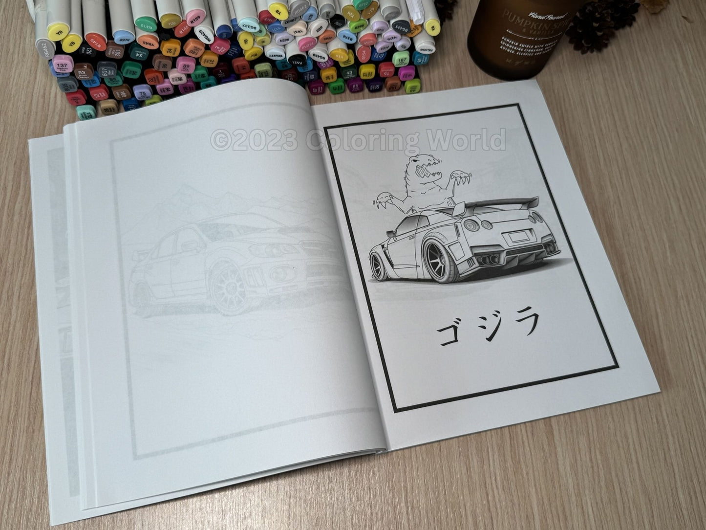 JDM: Japanese Cars Coloring Book