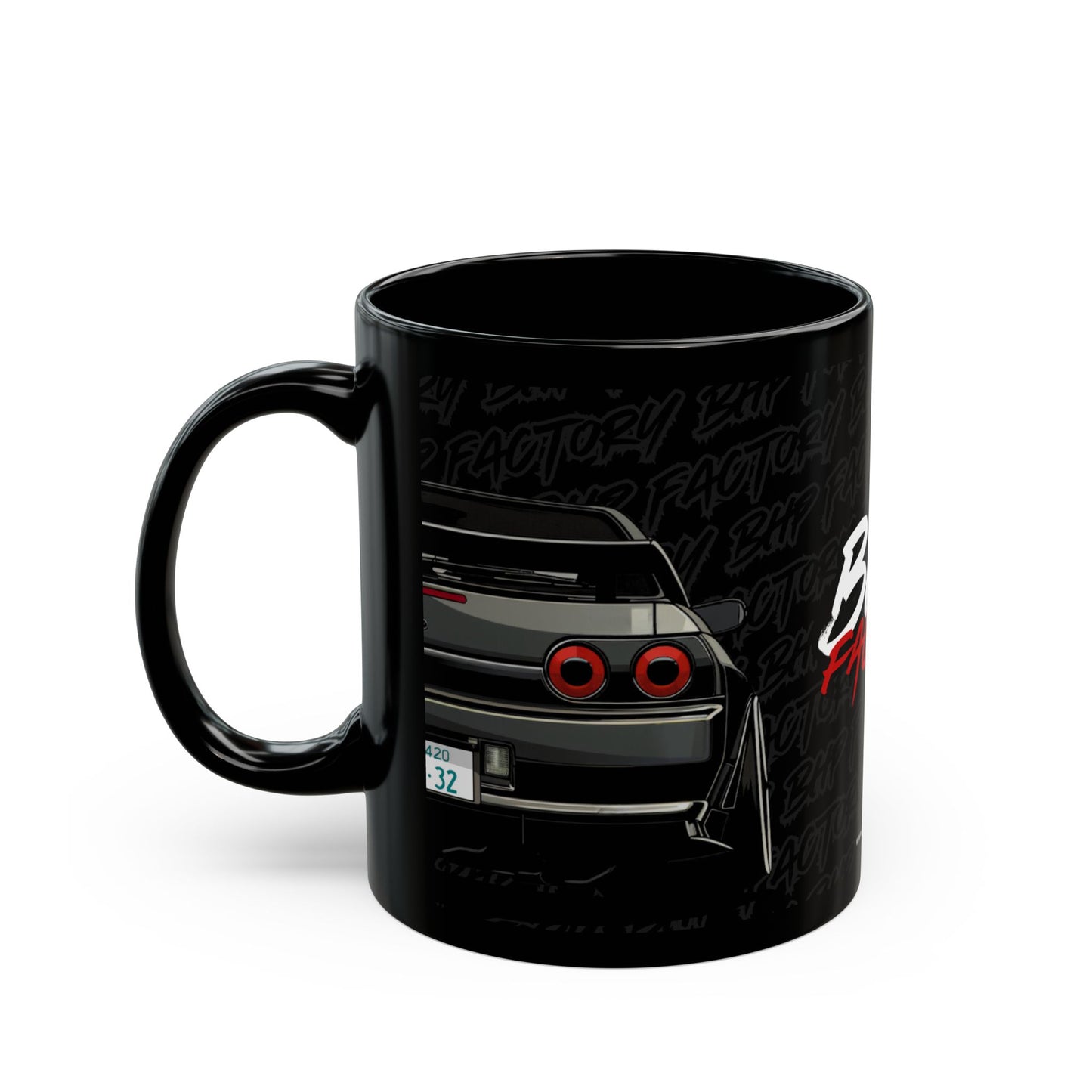 Nissan Skyline R32 - Black Mug
