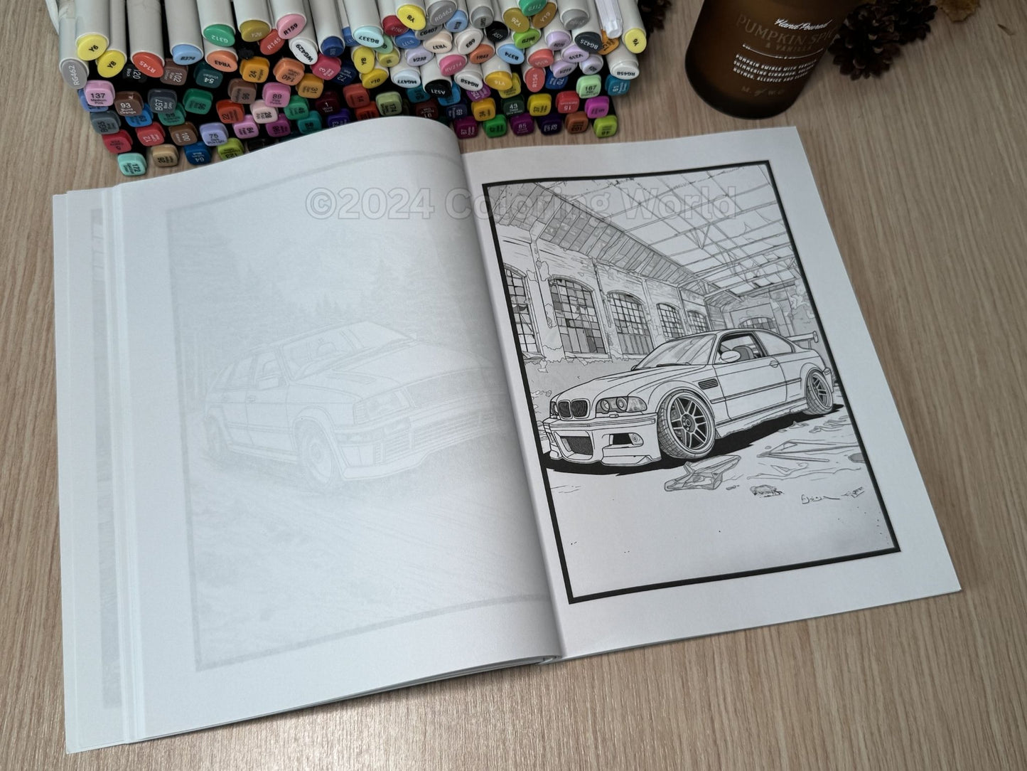 Retro German Cars Coloring Book
