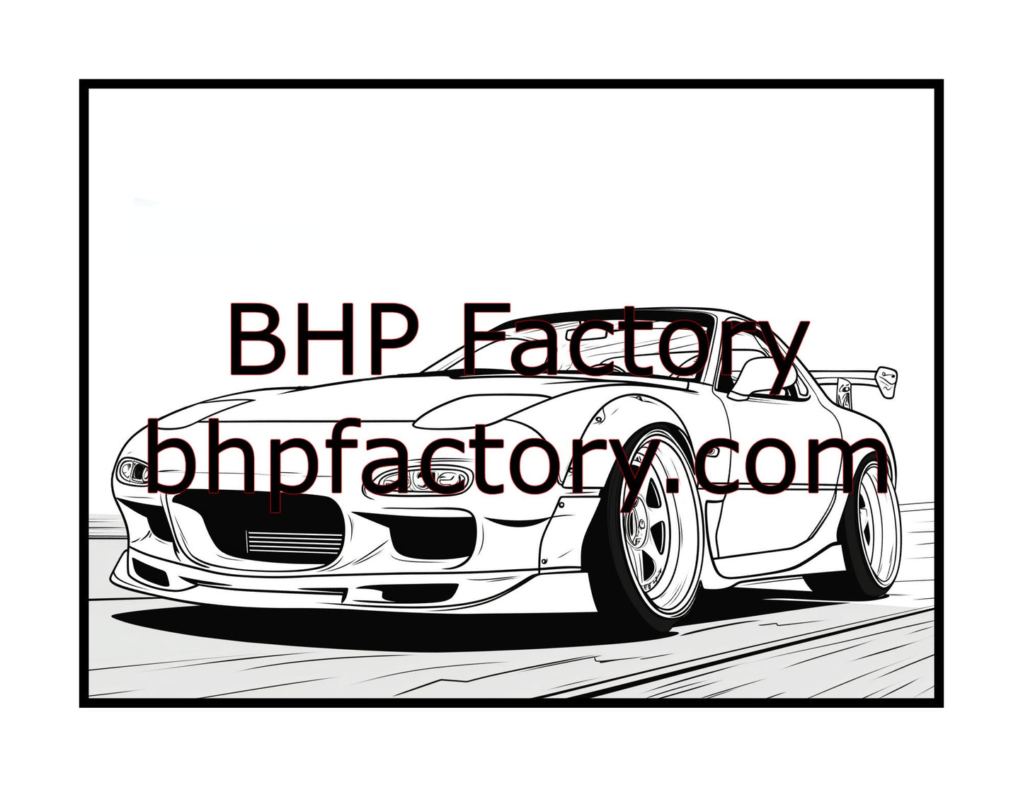 Modified Cars Coloring Book (PDF - Digital Download [50 Pages])