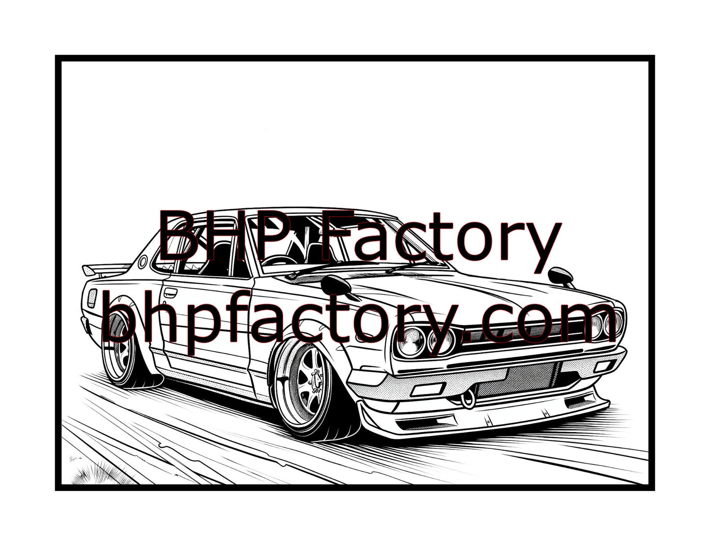 Modified Cars Coloring Book (PDF - Digital Download [50 Pages])
