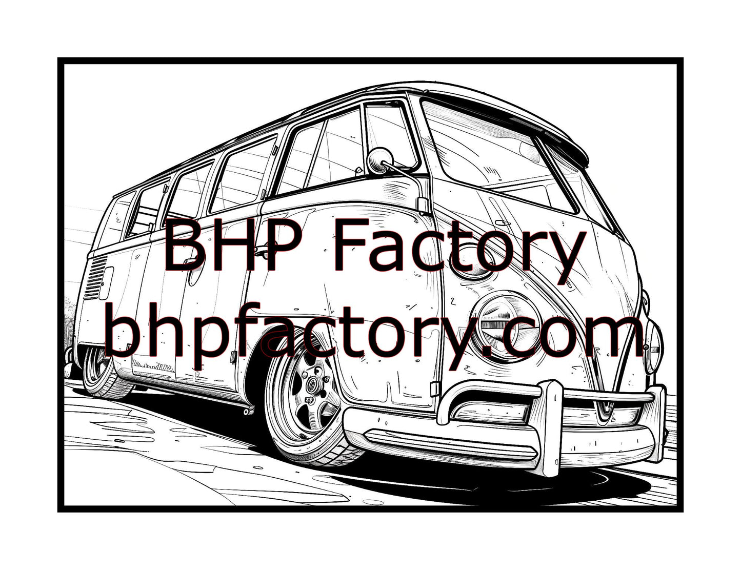 Modified Cars Coloring Book (PDF - Digital Download [50 Pages])