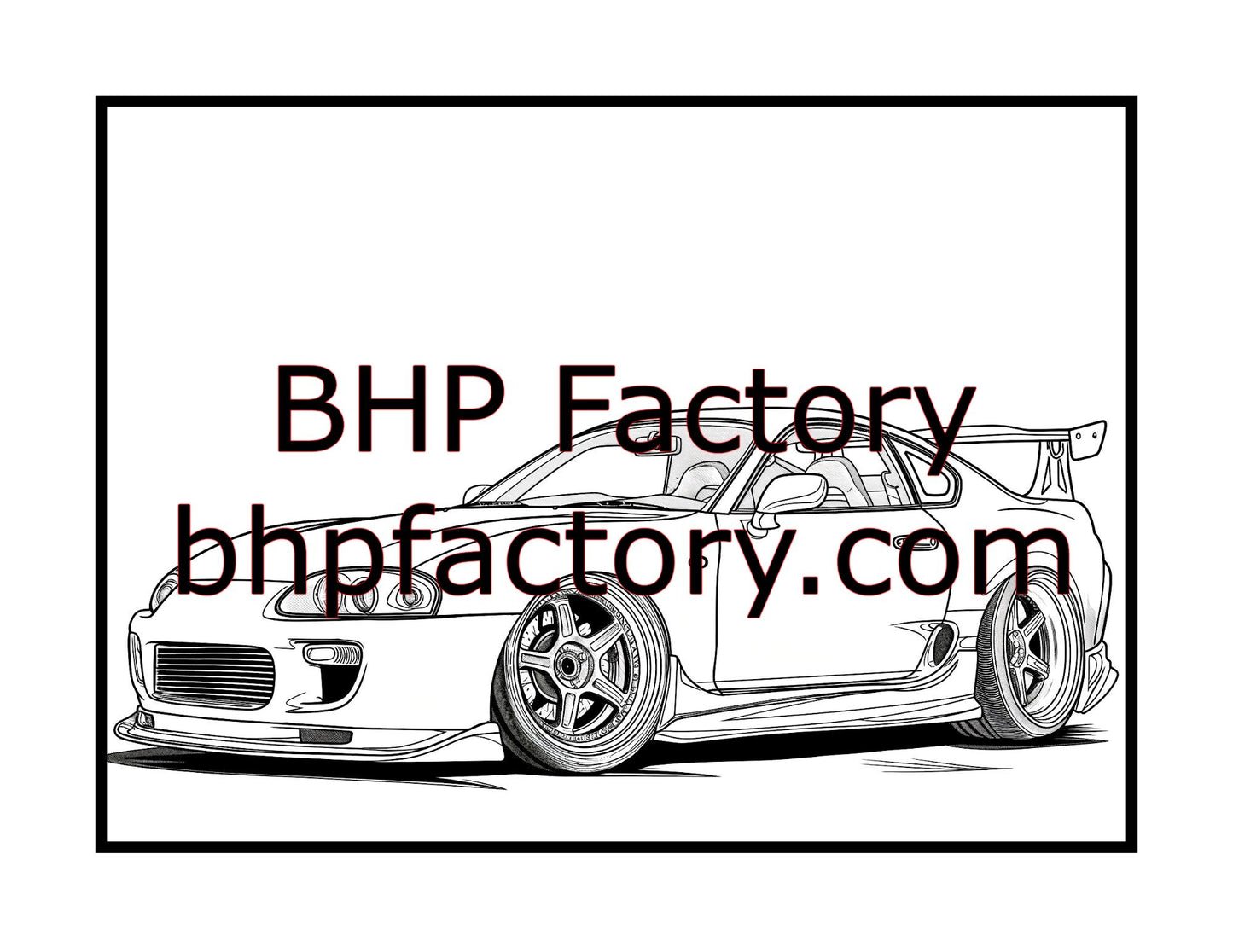 Modified Cars Coloring Book (PDF - Digital Download [50 Pages])