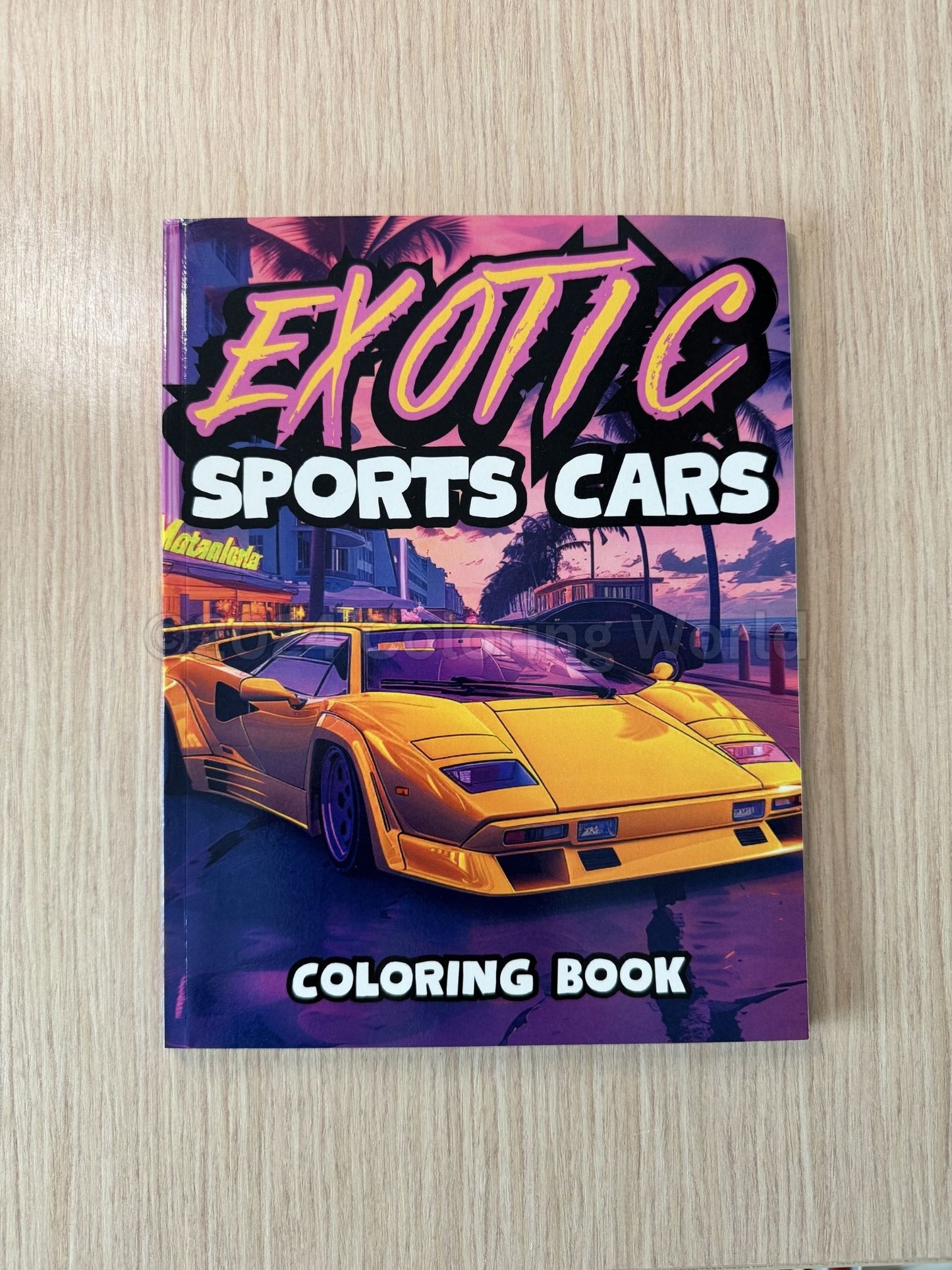 Exotic Sports Cars Coloring Book