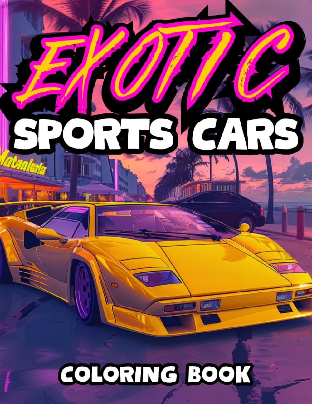 Exotic Sports Cars Coloring Book