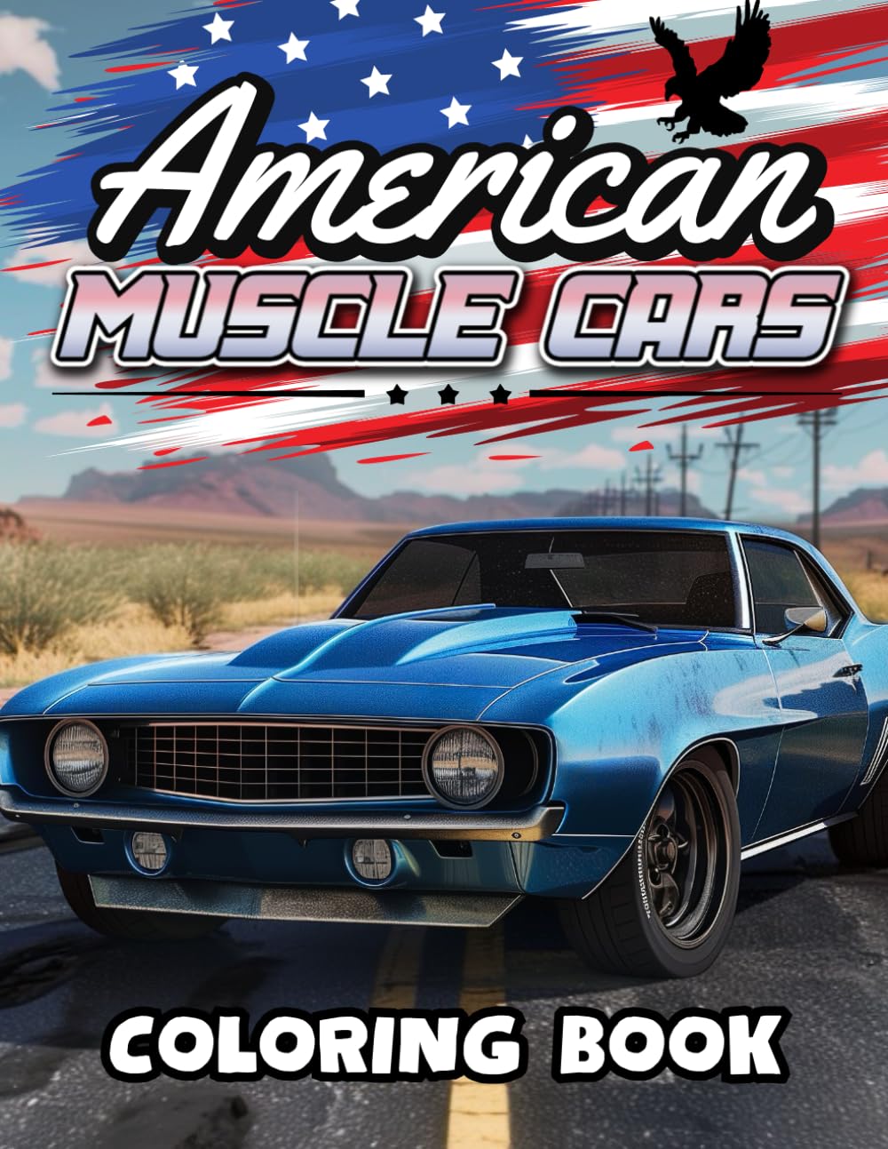 American Muscle Cars Coloring Book
