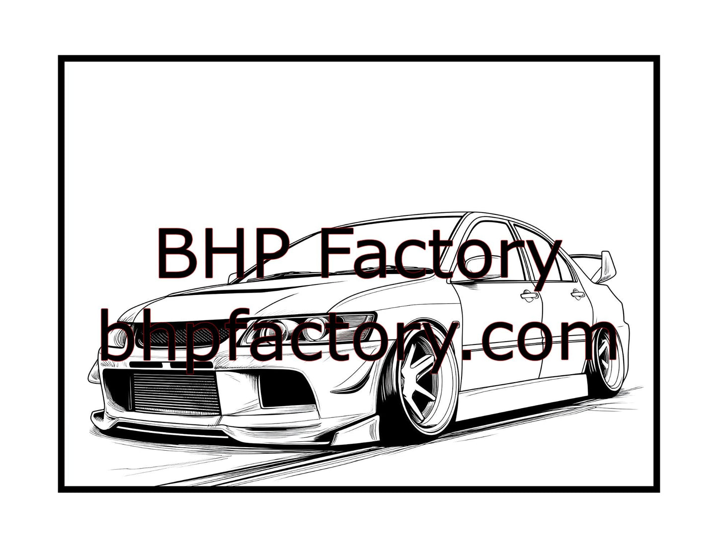 Modified Cars Coloring Book Volume 2 (PDF - Digital Download [50 Pages])