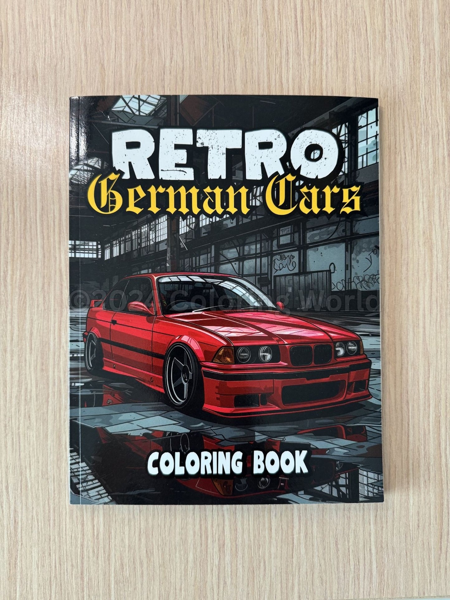 Retro German Cars Coloring Book