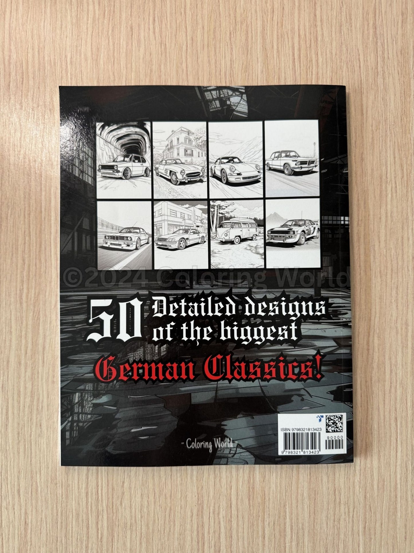 Retro German Cars Coloring Book