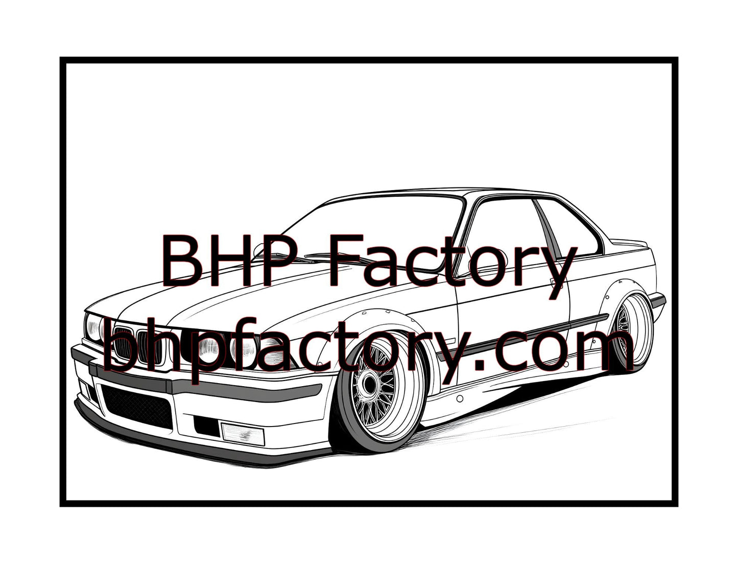 Modified Cars Coloring Book Volume 2 (PDF - Digital Download [50 Pages])