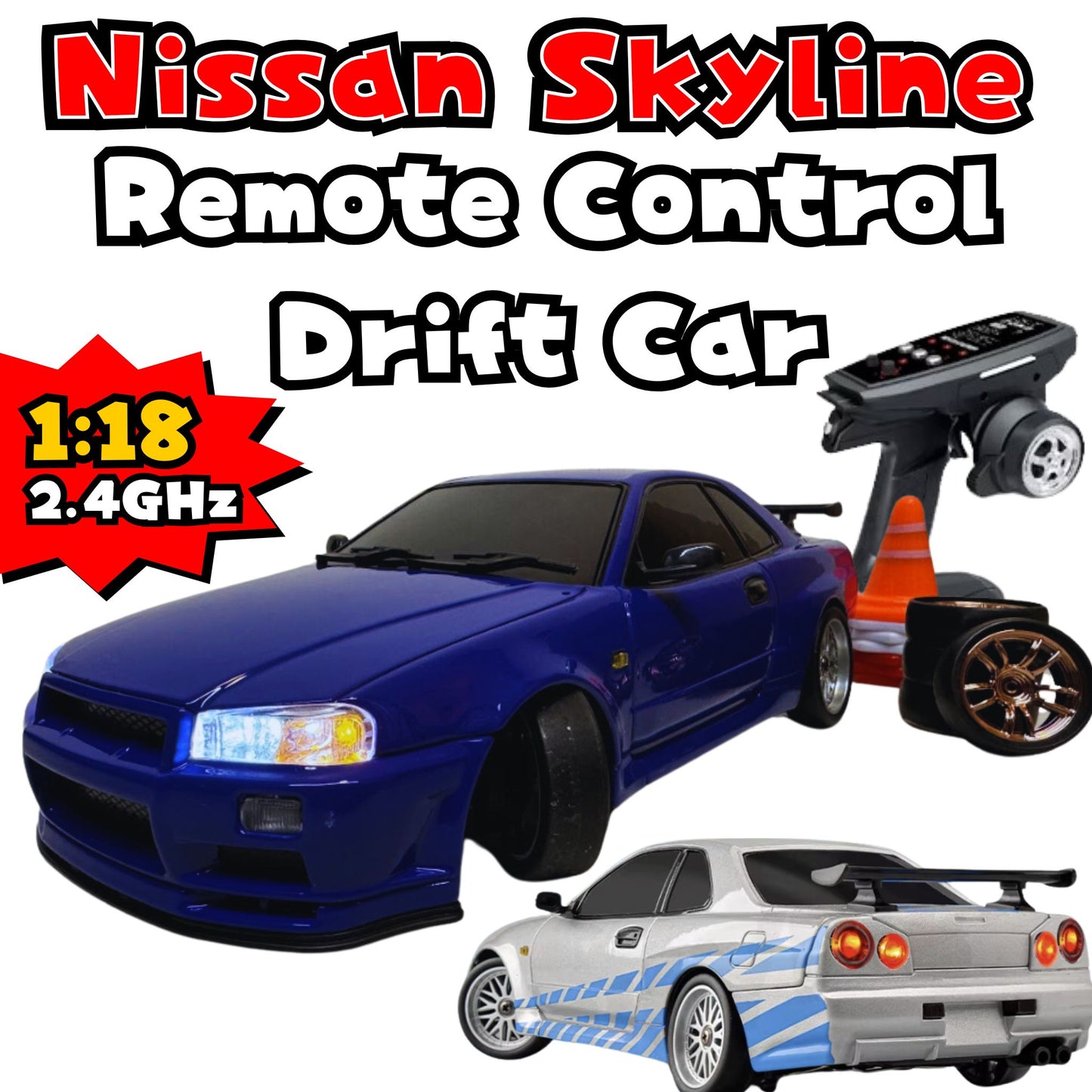 Nissan Skyline R34 Remote Control Drift Car