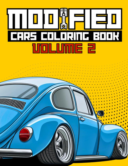 Modified Cars Coloring Book Volume 2